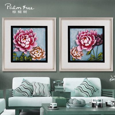 現(xiàn)代客廳裝飾 3D樹脂浮雕畫的花卉藝術(shù)與批發(fā)優(yōu)勢(shì)